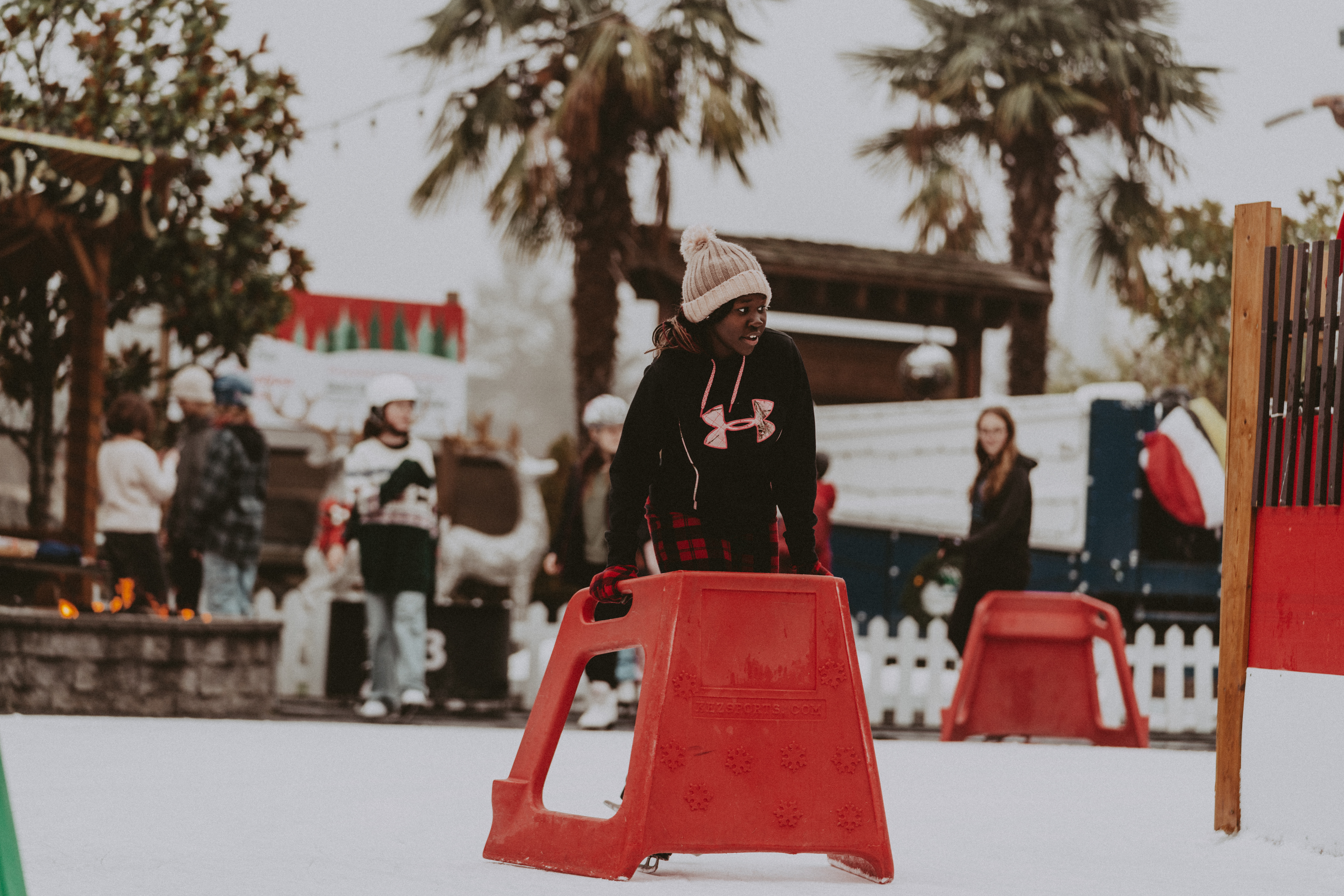 Teen Winter Ice Skating